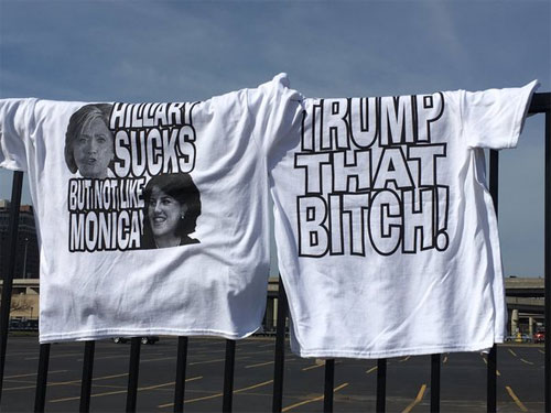 The Two best selling T-Shirts at the GOP convention and Trump rallies