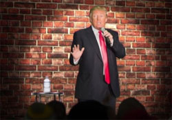 Daily Show nails it, Donald Trump is just doing Stand up comedy