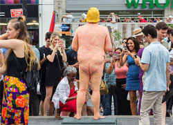 Naked Trump statues appear in 5 cities, tentatively named The One Inchers 