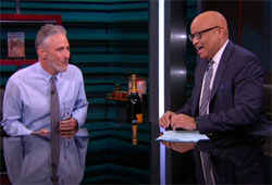 Jon Stewart joins Larry Wilmore for the Nightly Show swan song