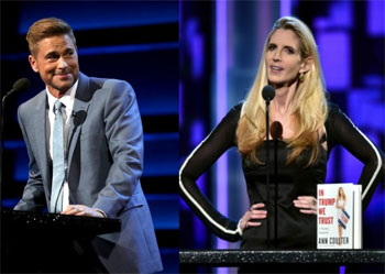 Ann Coulter is made a fool of at the Rob Lowe Roast to sell her book