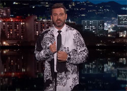 Jimmy Kimmel wrongly compares Trump to a happy shirt