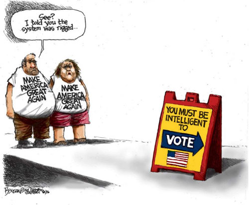 Rigged voting system for Trump voters