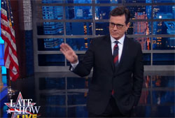 Stephen Colbert LIVE after the debate 