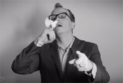 Colbert PSA: VOTE, it does not cause nose bleeds!