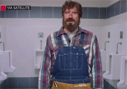 Out of work North Carolina Bathroom Junk Checker, Stephen Colbert