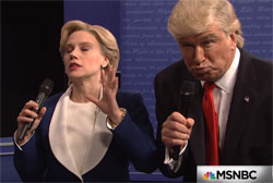 SNL OPEN, Trump stalks Hillary at Second Debate, October 15 2016