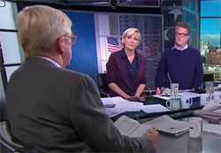 Republican Governor Bill Weld reads from 1984 AT Morning Joe Scarborough and Mika Brzezinski 