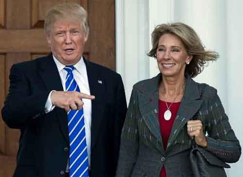 Trump picks Amway Billionaire and Voucher advocate Betsy DeVos for Education