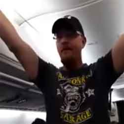 Deplorable Trump Passenger on Delta calls Hillary voters witches - Video