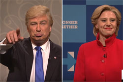 SNL Alex Baldwin and Kate McKinnon do Donald And Hillary one last time