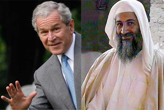 Put the blame of a President elect Donald Trump on Osama bin Laden and George W Bush