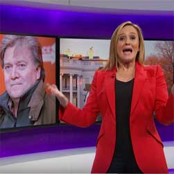 Samantha Bee, Trump picks Steve Bannon to ease racial tensions - Video 