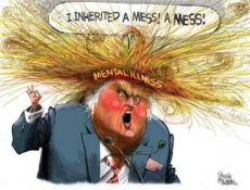 Trump a mentally ill mess