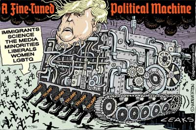 The Fine Tuned Trump Machine