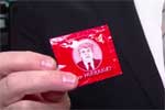 Stephen Colbert and Robert DeNiro buy Trump Condom, huge! 