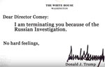 Trump's Draft Letters to fire James Comey, Stephen Colbert
