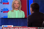 Counsel to The President Kellyanne is Conway physically dragged off camera by George Stephanopoulos