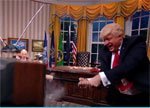 Trump trashes the Oval Office, The President Show