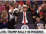 SNL: Alex Baldwin does the Trump Phoenix Rally