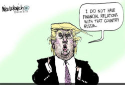 I did not have financial relations with that country, Russia