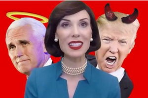 Mike Pence Tells Mrs Betty Bowers How He Pretends to be a Christian