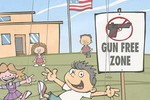 Mark Fiore animated cartoon video: 'Stand and Launch"  NRA ad parody  'are Obama's kids more important than yours?'  