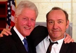 Kevin Spacey,Bill Clinton's 'House of Cards': Dave Letterman   