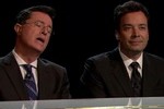 Stephen Colbert and Jimmy Fallon perform a potential friendship song, 