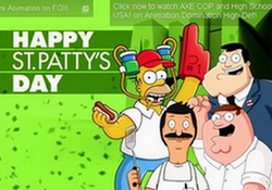 St Paddy's Day Party: Family Guy, American Dad, Bob's Burgers & Simpsons