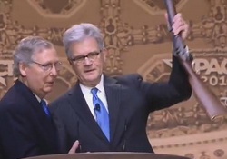 CPAC: Mitch McConnell Awards NRA Rifle to Coburn  