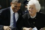 Obama and Barbara Bush's Secret at Library Opening
