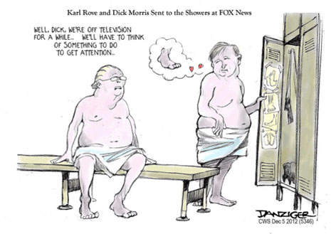 Fox News hides Karl Rove & Dick Morris 