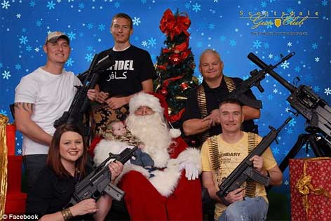 merry gun Christmas