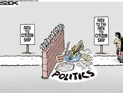 immigration reform sack cartoon
