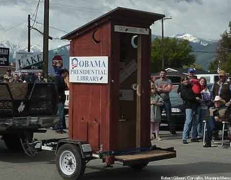 Republican Obama Library Outhouse