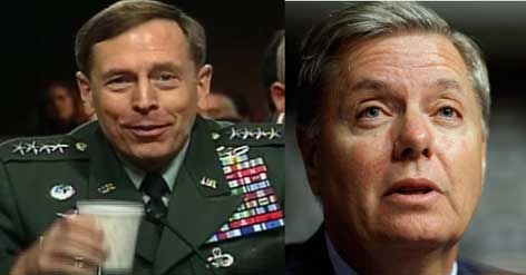 CIA adulterer General Patreaus and Lindsay graham