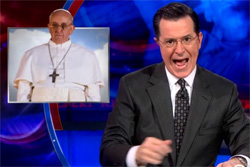 colbert mad at pope