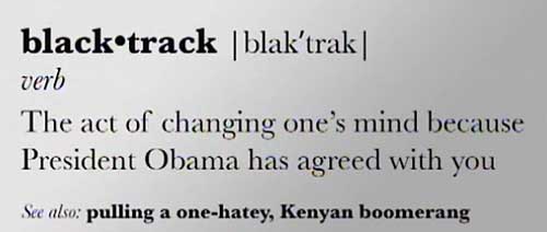obama blacktrack