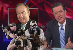 Stephen Colbert calls Bill O'reilly a fking egomanica