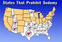 sodomy laws map 1999