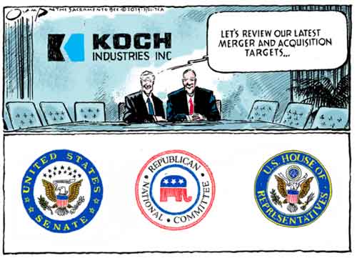 koch brother buy America