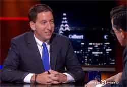 glenn Greenwald interview colbert report