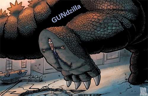 gundzilla,China's spin on American gun culture