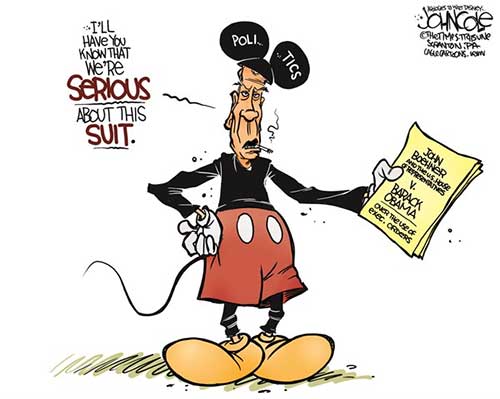 Mickey Mouse sues the President, 
