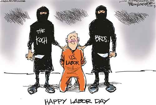 Koch Brothers celebrate Labor day