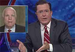 Stephen Colbert makes fool of John McCain