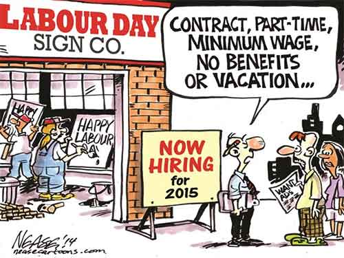 Labor Day my ass!  Steve Nease Cartoon