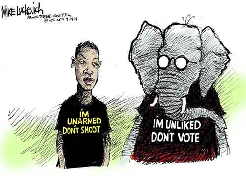 Democrats, DON'T SHOOT! Republicans, DON'T VOTE