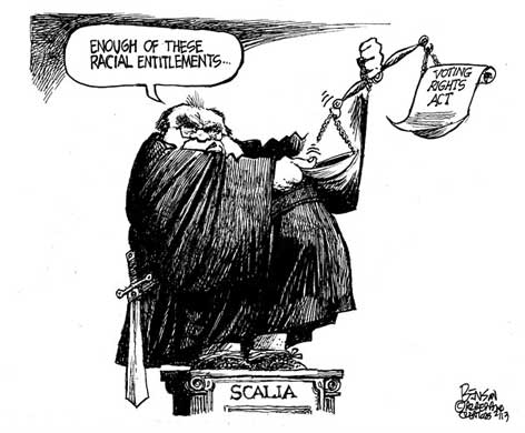Scalia justice voting rights act